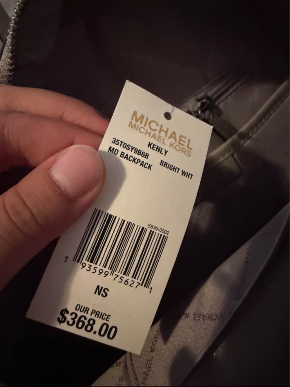 Michael Kors Taupe Logo Mini Backpack - Picture 3 of 4
